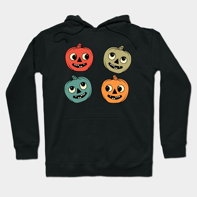 Vintage Halloween Pumpkin Hoodie by valentinahramov